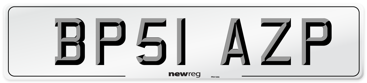 BP51 AZP Number Plate from New Reg